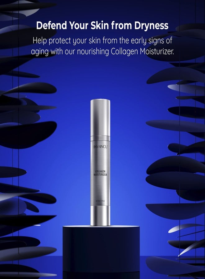 Invaincu Collagen Moisturizer for Face - Day & Night Moisturizer for Aging Skin with Prebiotics & Probiotics, Jojoba Oil, & Shea Butter for Oily, Sensitive, & Dry Skin - Image 2